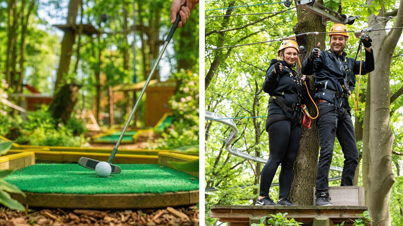Climbing + Mini-golf