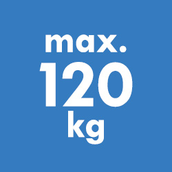 Climbers weigh a maximum of 120kg.